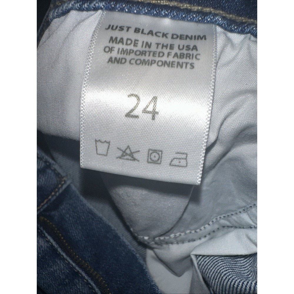 just black denim jeans Blue Size 24‎ High Rise Mom Jeans Made In USA - Picture 10 of 10